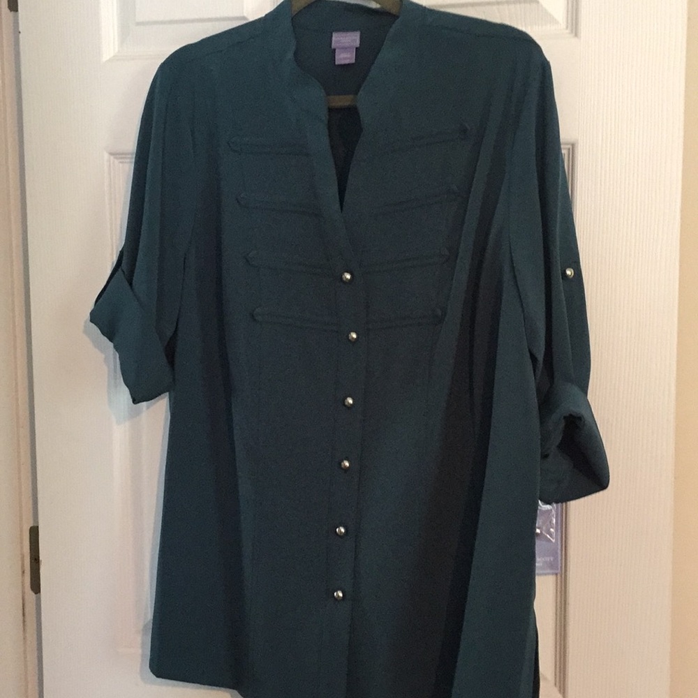 Teal blouse